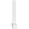 Ekena Millwork Eugene Architectural Grade PVC Gable Bracket, 96"W x 44"H x 6"D x 6"F, 11/12 Pitch GBP096X44X0606EUG00 - alternate 2